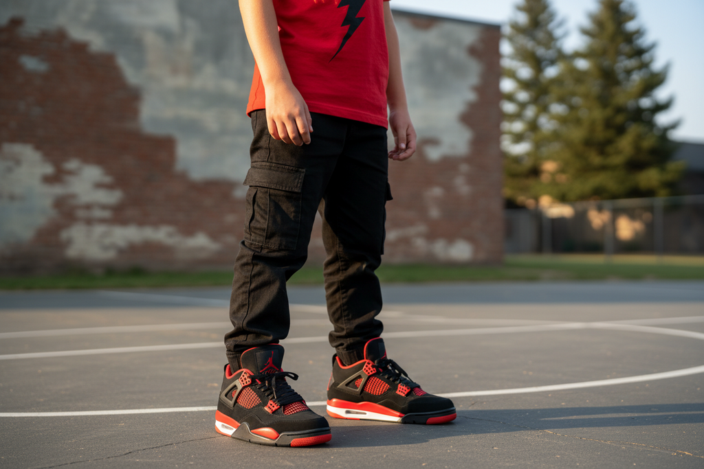 Jordan 4 Retro Red Thunder (GS) US 5Y