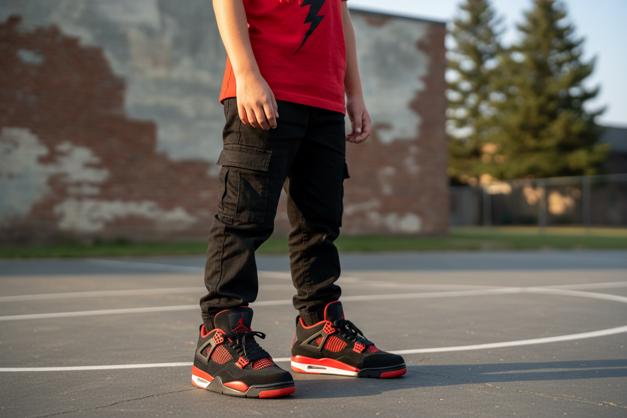 Jordan 4 Retro Red Thunder (GS) US 5Y