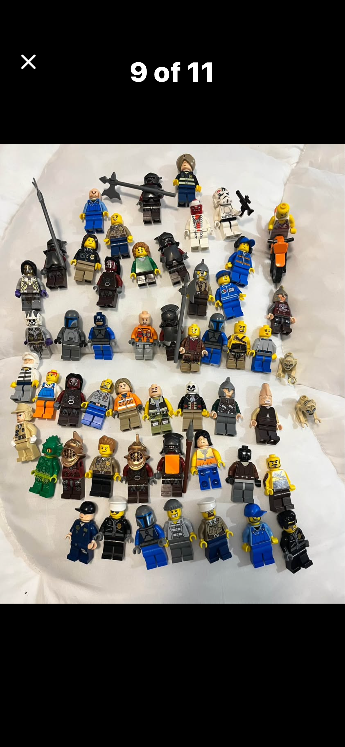 LEGO Minifigures Lot with Accessories, Animals, and much more