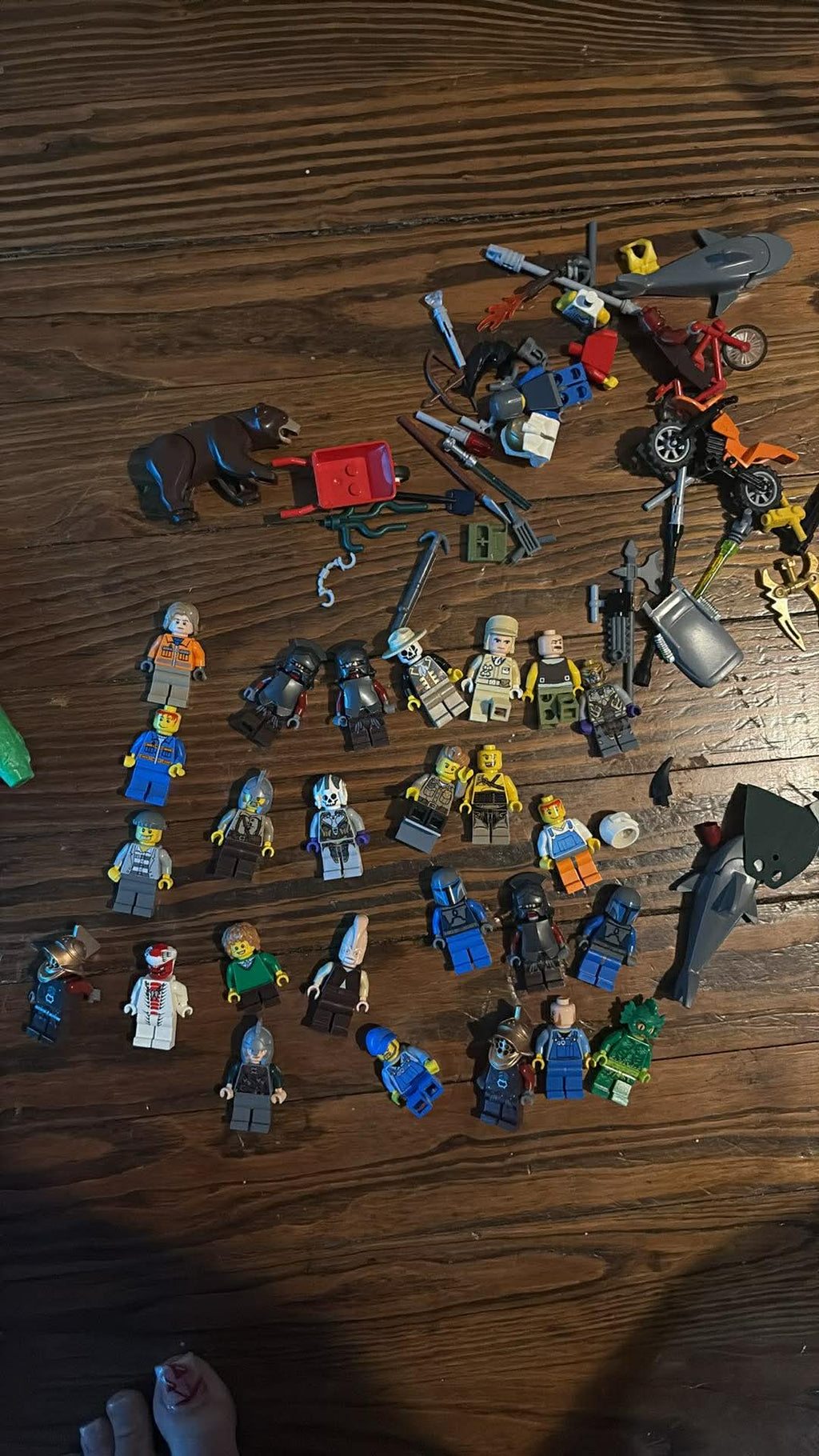 LEGO Minifigures Lot with Accessories, Animals, and much more