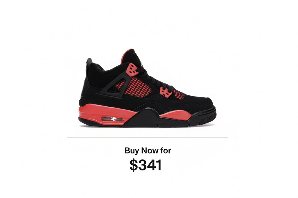 Jordan 4 Retro Red Thunder (GS) US 5Y